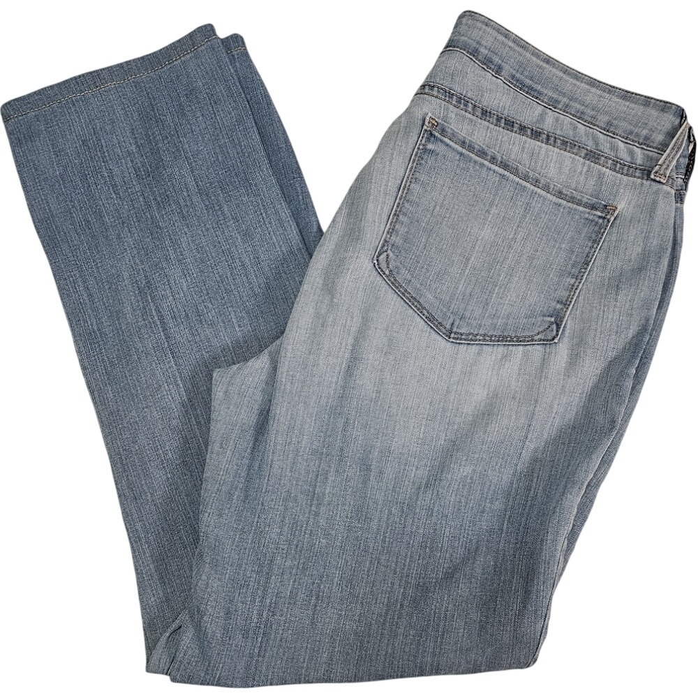 NYDJ Light Wash Jeans Sheri Slim, Mid Rise, Stretchy Jeans